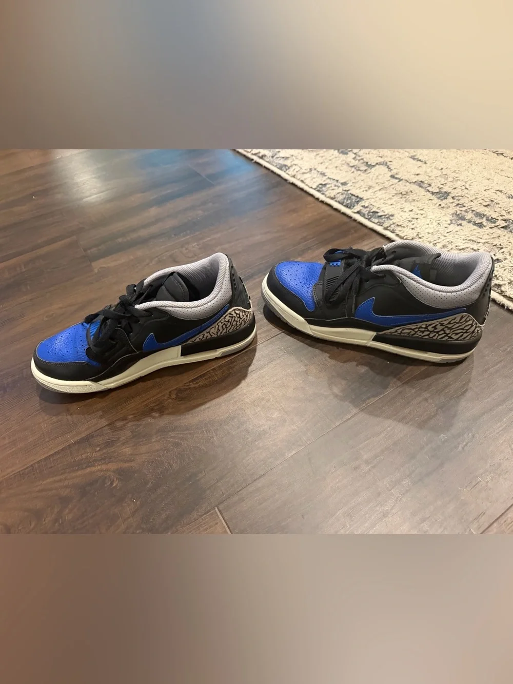 Jordan Legacy 312 Low Game Royal Black Blue CD9054-041 Men’s Size 7